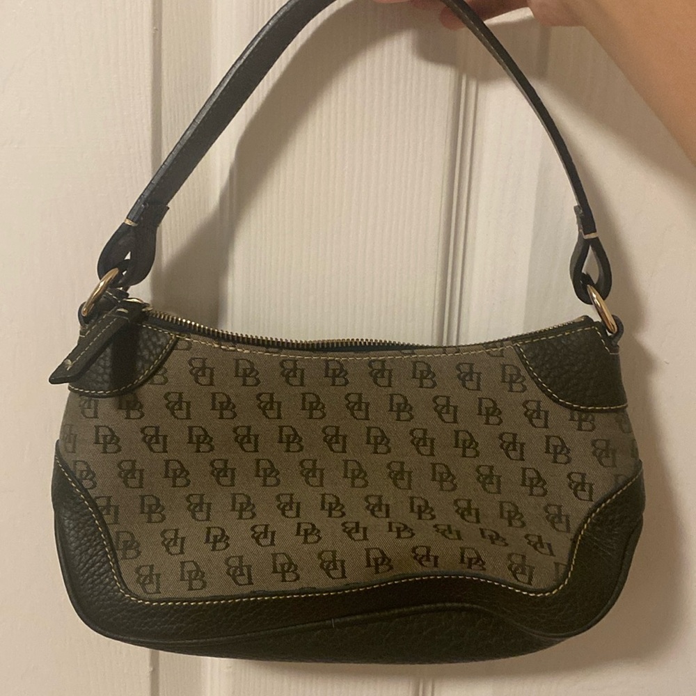 Dark green Dooney and Bourke tote bag